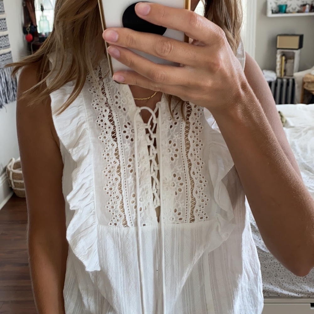 Heart loom Ruffle Top - Picture 2 of 5